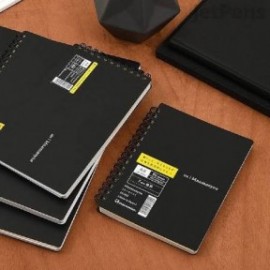 Mnemosyne spiral notebook black 176 A6 7mm 80sheets ruled 80gr MN