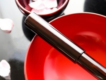 Wancher Urushi Ebony Sekai Aizu fountain pen