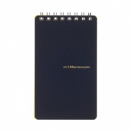 Mnemosyne spiral notebook black 192 B7 5mm 50sheets ruled 80gr MN