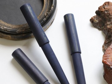 Wancher Indigo blue olivewood Sekai - Ai, World Tree  fountain pen