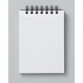 Mnemosyne spiral notebook black 184 A6 5mm 70sheets ruled 80gr MN
