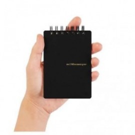 Mnemosyne spiral notebook black 184 A6 5mm 70sheets ruled 80gr MN