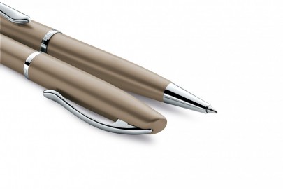 Pelikan Jazz Noble Elegance Metallic Taupe 826792 Set Ballpen and Fountain Pen