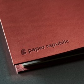 Paper Republic grand voyageur A4 Rusty Rose leather journal