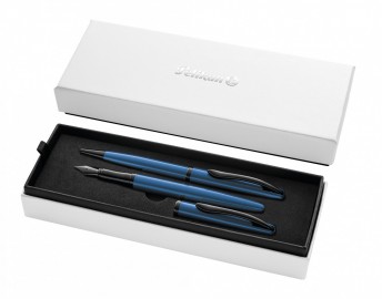 Pelikan Jazz Noble Elegance Metallic Aquamarine 826808 Set Ballpen and Fountain Pen