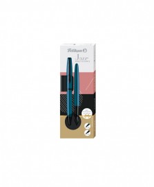 Pelikan Jazz Noble Elegance Metallic Aquamarine 826808 Set Ballpen and Fountain Pen