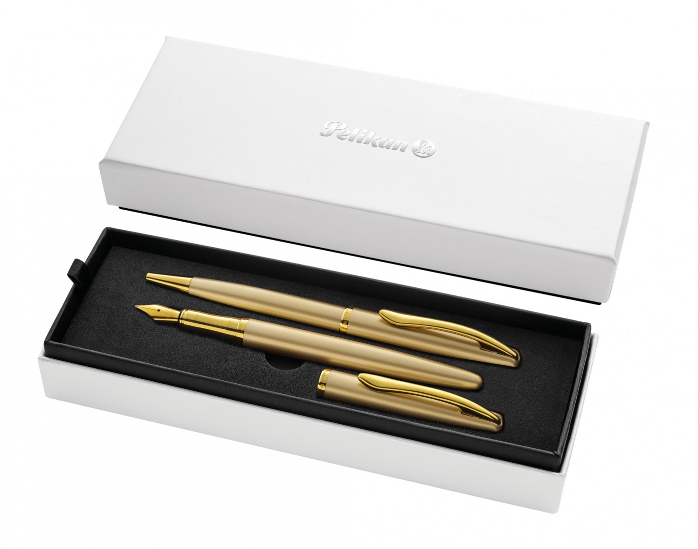 Pelikan Jazz Noble Elegance Metallic Gold 821889 Set Ballpen and Fountain Pen