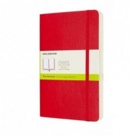 Moleskine Notebook Large 13x21 Plain Expanded Version Red Soft Cover