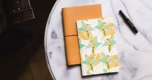 Paper Republic the writers essentials xl sand leather journal kit
