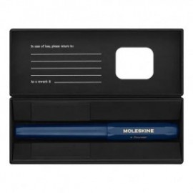Kaweco and Moleskine blue rollerball
