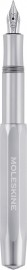 Kaweco Moleskine Aluminium Silver fountain pen with free clip and blue cartridges