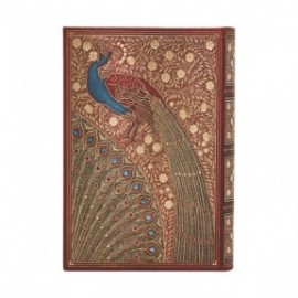 Paperblanks diary 12-Month 2027 daily mini  9x14cm, 432 pages, hardcover Hafiz;s Peacocks