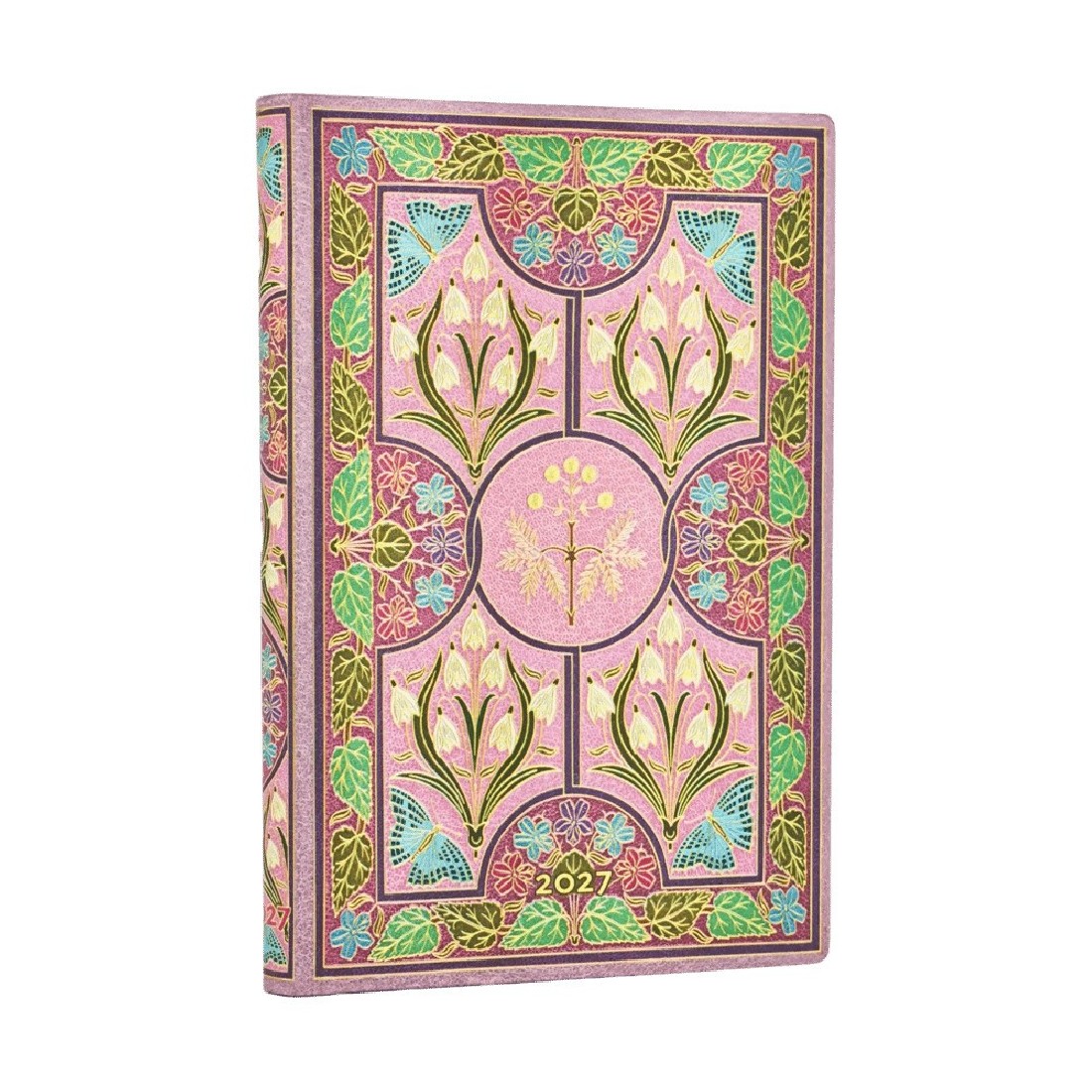 Paperblanks diary 12-Month 2027 weekly horizontal mini  9x14cm, 176 pages, softcover Mimosa
