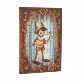 Paperblanks diary 12-Month 2027 weekly horizontal mini  9x14cm, 176 pages, softcover Carlo Collodi, Pinocchio