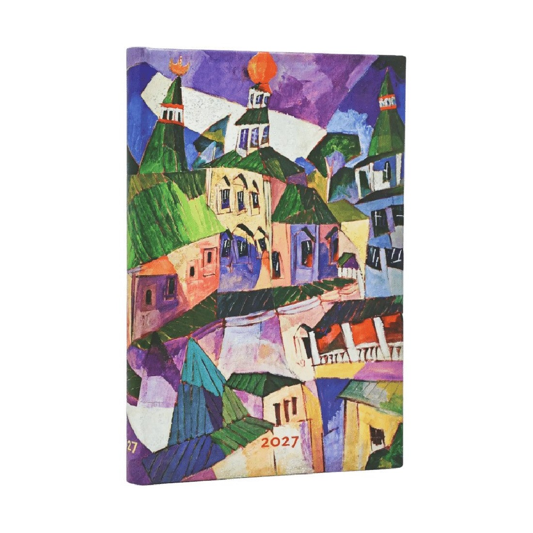 Paperblanks diary 12-Month 2027 weekly mini horizontal 9x14cm, 176 pages, hardcover St. Petesburg Lentulov’s Cityscapes