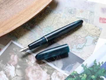 Wancher Mofu blueberry fountain pen with converter WF-1XONE-MOFU BLUE