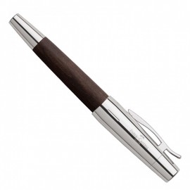 Faber Castell E-Motion Pearwood Dark Brown Chrome 148212 Fountain Pen