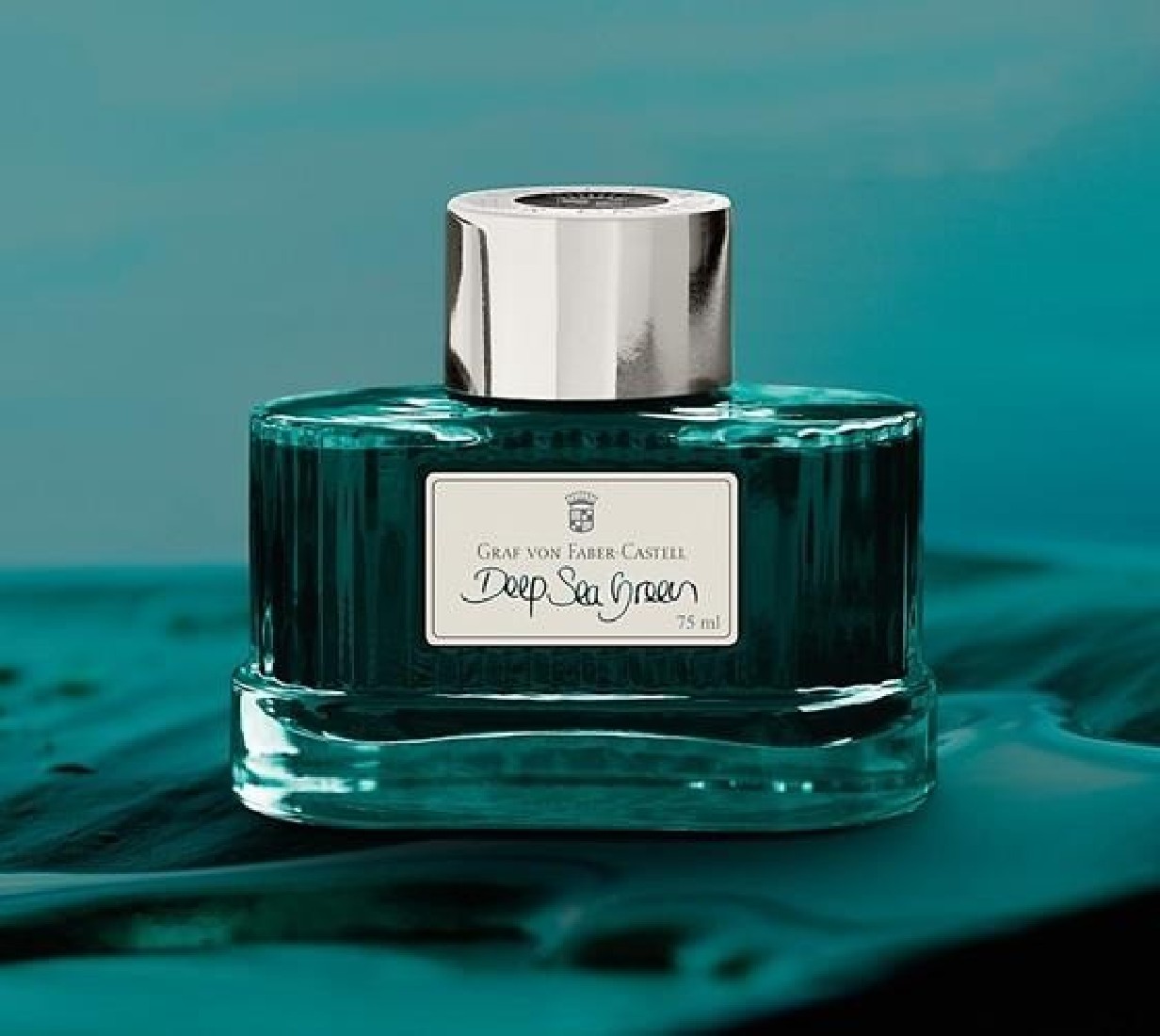 Graf von Faber-Castell Deep Sea Green 141008 Fountain Pen Ink 75ml
