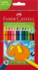 Faber Castell Colour pencils extra jumbo wallet of 12 116501
