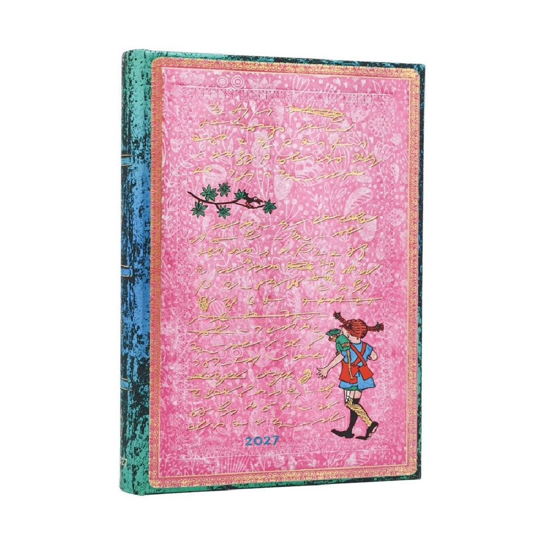 Paperblanks diary 12-Month 2027 daily midi  13x18cm, 432  pages, hardcover Astrid Lindgren, Pippi Longstocking
