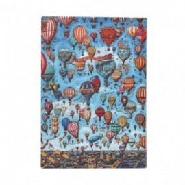 Paperblanks diary 12-Month 2027 daily midi  13x18cm, 432  pages,softcover Balloon Festival