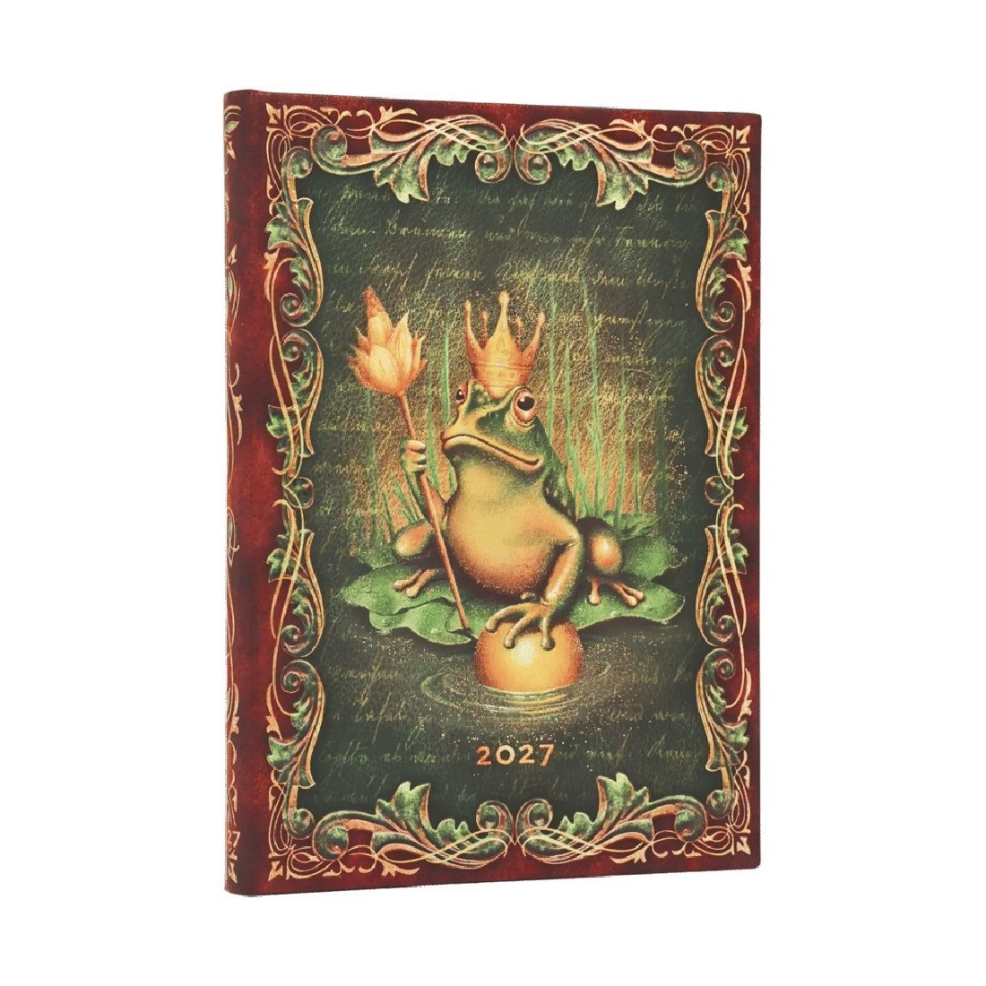 Paperblanks diary 12-Month 2027 weekly Horizontal  midi  13x18cm, 176  pages, hardcover The Brothers Grimm, Frog Prince