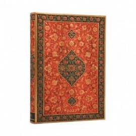 Paperblanks diary 12-Month 2027 daily midi  13x18cm, 432  pages, hardcover Layla, Persian Poetry
