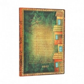 Paperblanks diary 12-Month 2027 weekly Horizontal midi  13x18cm, 176  pages, softcover Garcia Marquez, One Hundred Years of Solitude