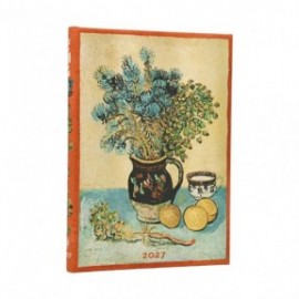 Paperblanks diary 12-Month 2027 weekly Horizontal midi  13x18cm, 176  pages, hardcover Van Goghs Still Life