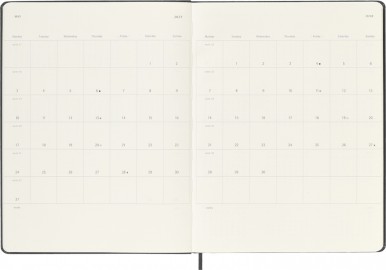 Moleskine Classic Planner 2027 XL 19x25cm Weekly, hard cover, 12 months, Black