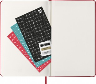 Moleskine Classic Planner 2027 Large 17x25cm, Weekly, soft cover, 12 months, Scarlet Red