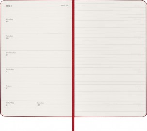 Moleskine Classic Planner 2027 Large 17x25cm, Weekly, soft cover, 12 months, Scarlet Red