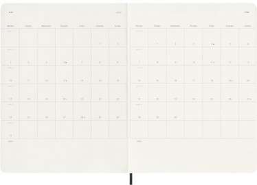 Moleskine Classic Planner 2027 XL 19x25cm Weekly, soft cover, 12 months, Black