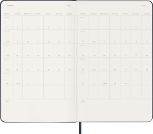 Moleskine Classic Planner 2027 Large 13x21 Weekly, hard cover, 12 months, Sapphire Blue