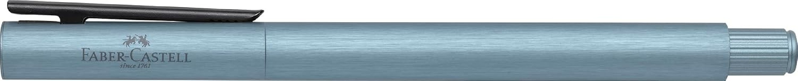 Faber Castell Fountain Pen NEO Slim Aluminium Serenity Blue 146180