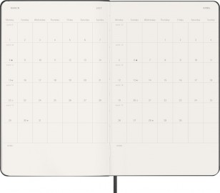 Moleskine Classic Planner 2027 Large 13x21 Weekly, hard cover, 12 months, Black