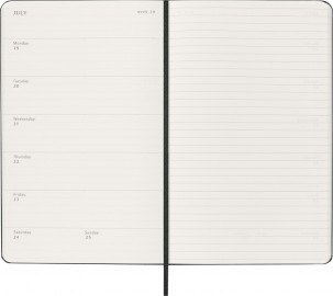 Moleskine Classic Planner 2027 Large 13x21 Weekly, hard cover, 12 months, Black