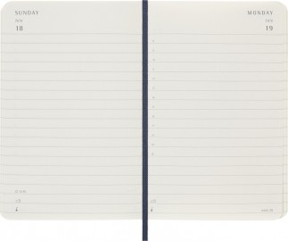 Moleskine Classic Planner 2027 Pocket 9x14cm Daily, soft cover, 12 months, Sapphire Blue