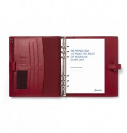 Filofax Organiser A5 Finsbury Leather Scarlet Red 022394