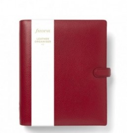 Filofax Organiser A5 Finsbury Leather Scarlet Red 022394