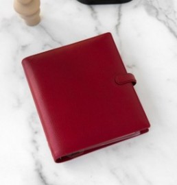 Filofax Organiser A5 Finsbury Leather Scarlet Red 022394