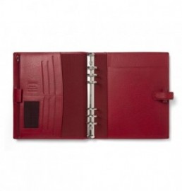 Filofax Organiser A5 Finsbury Leather Scarlet Red 022394