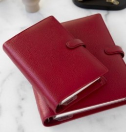 Filofax Organiser A5 Finsbury Leather Scarlet Red 022394