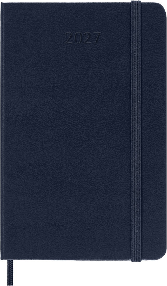 Moleskine Classic Planner 2027 Pocket 9x14cm Daily, hard  cover, 12 months, Sapphire blue