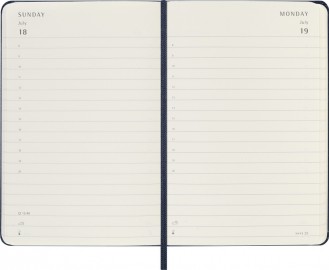 Moleskine Classic Planner 2027 Pocket 9x14cm Daily, hard  cover, 12 months, Sapphire blue