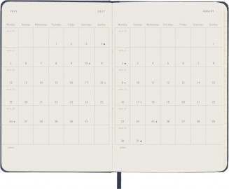 Moleskine Classic Planner 2027 Pocket 9x14cm Daily, hard  cover, 12 months, Sapphire blue