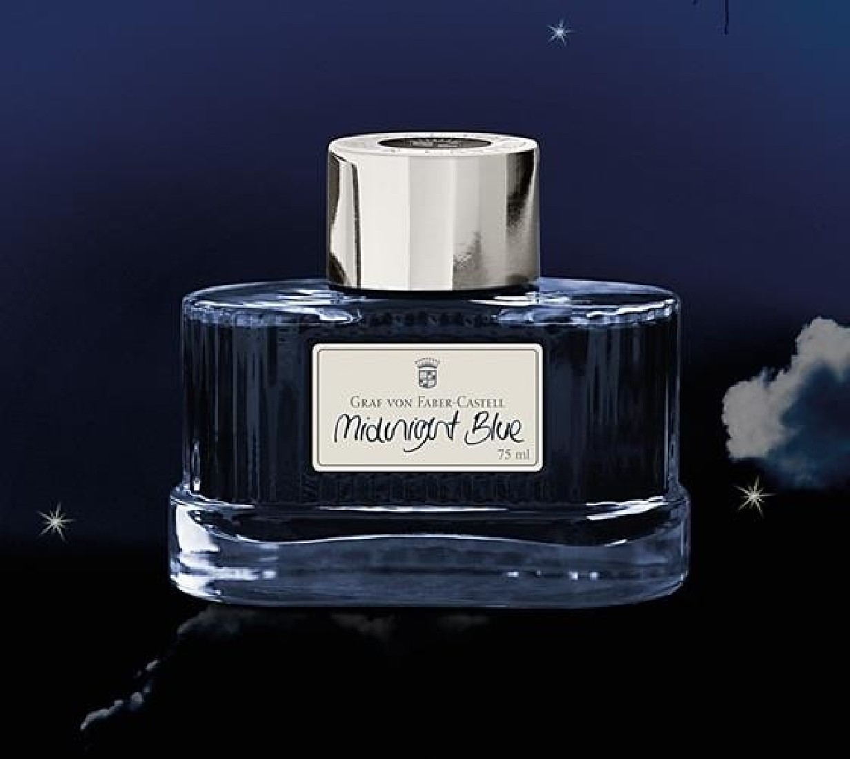 Graf von Faber Castell Midnight Blue 141007 Fountain Pen Ink 75ml
