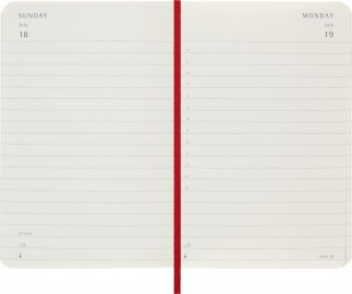 Moleskine Classic Planner 2027 Pocket 9x14cm  Daily, soft cover, 12 months, scarlet red