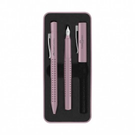 Faber Castell Grip 2010 Fountain pen & Ballpen Tin Rose Shadows 201528