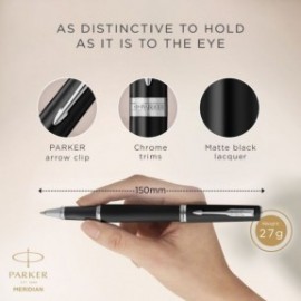 Parker Meridian Matte Black CT Rollerball